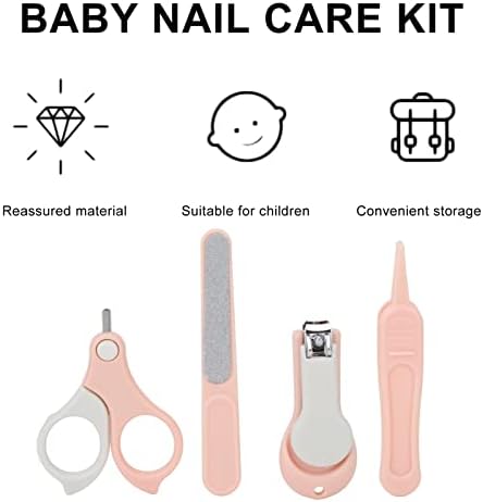 Kit de unhas recém -nascidas, kit de manicure para bebê fofo para bebê para casa
