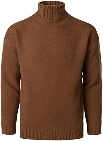 Xxbr suéter de pulôver de gola alta de malha robusto para masculino, inverno de manga comprida mock rush bottoming casual tops de jumper quente