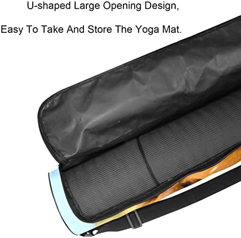 Bolsa de transportadora de tapete de ioga de vaca com alça de ombro de ioga bolsa de ginástica bolsa de praia