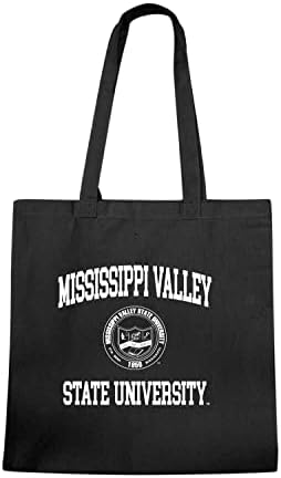 W República Mississippi Valley State University Delta Devils & Devilettes Seal College Tote Bag