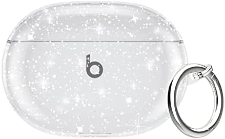 AirCawin para Beats Studio Buds Caso 2021 Clear Glitter, Caso Clear Bling Clear de Bling Protetivo para Beats Caso Buds Caso,