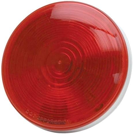 RoadPro RP-4064R 4 Red Round Light Light com conector de 3 ponta