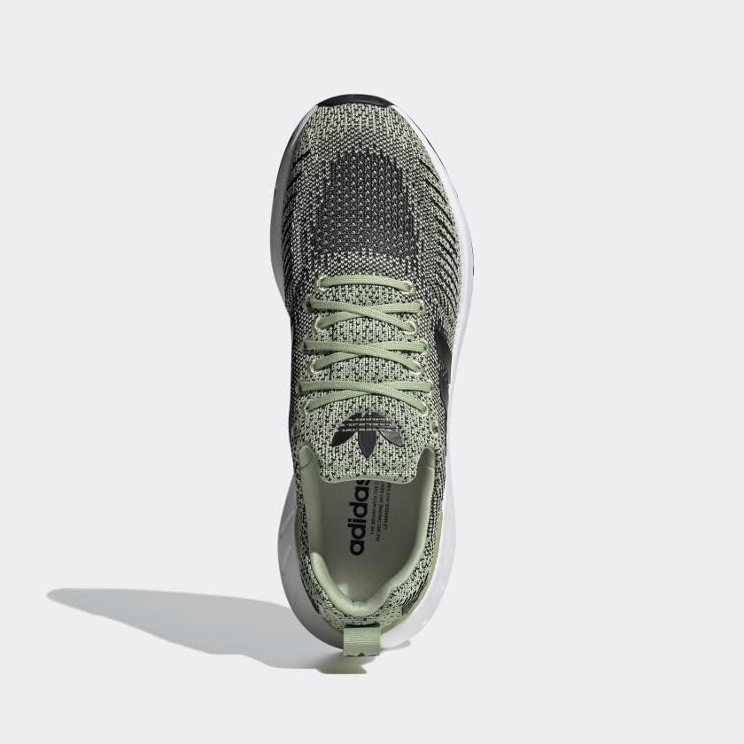 Adidas Swift Run 22 sapatos masculinos, verde, tamanho 8