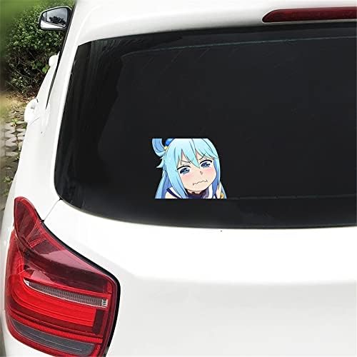 BYCWOP Aqua Konosuba Blue Maiden Motorcycle Car Sticker Vinyl Car Wrap Detoon Decal