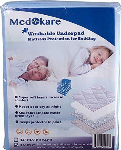 MEDOKARE Bed Pads para idosos, adultos e crianças - 1 pacote, 36 pol.