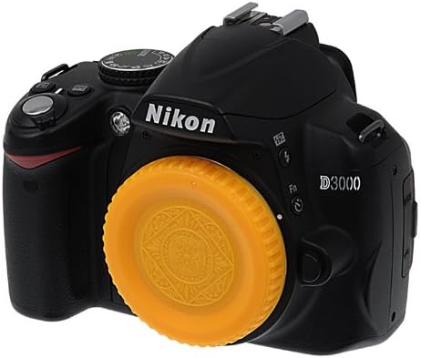 Fotodiox Yellow Designer Body Cap compatível com câmeras Nikon F-Mount