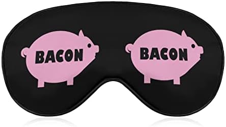 Bacon e máscara de olho macio de porco rosa eficazes máscara de sono conforto