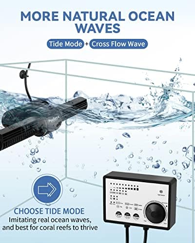 Fabricante de ondas POAFAMX para aquário com controlador para tanque de peixes Min 1,2m/3,9 pés de comprimento acima de 100