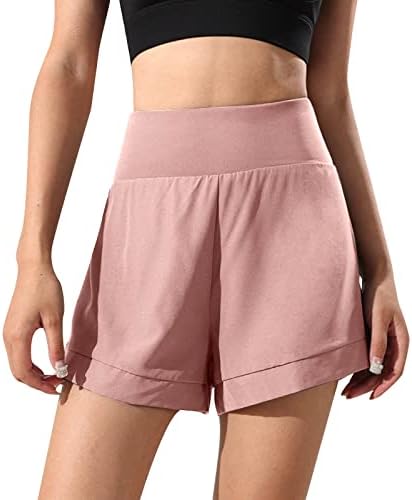 Shorts femininos para verão de tamanho grande de tamanho alto de cintura larga shorts de ginástica de ginástica floral de verão confortável curto com bolsos
