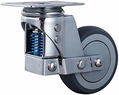 Roda universal de amortecimento silencioso de Pikis com roda de mola anti-sísmica, para equipamentos pesados, portão, rodízios industriais 1pcs