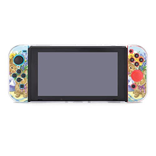 Caso para Nintendo Switch, Easter Bunny 3 Pieces Definir acessórios de console de casos de capa protetora para o Switch
