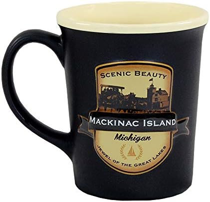 Americaware - caneca/xícara de café/xícara de caneca/xícara de café da Ilha Mackinac - 18oz