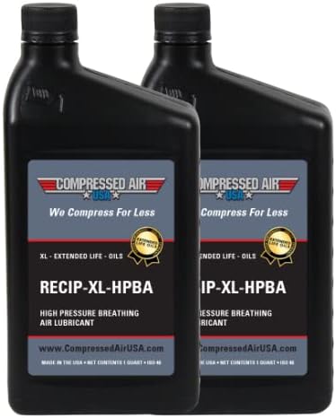 Air compactado EUA respirando óleo lubrificante seguro para compressores de ar recíproco de alta pressão - Scuba, SCBA, Medical