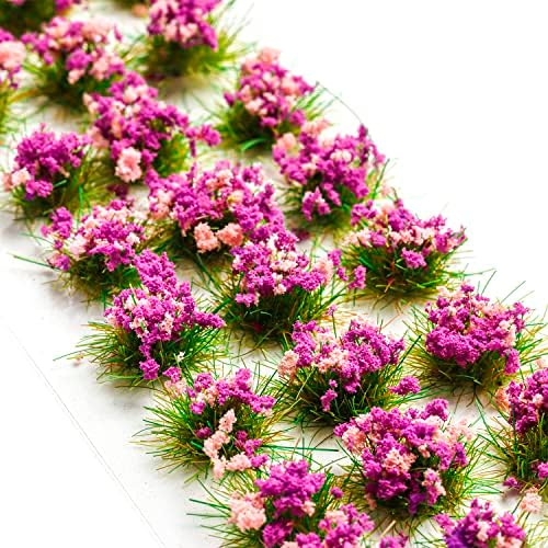 90 PCs Diy miniaturas coloridas cluster de flores Grupos de vegetação de flores