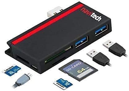 Navitech 2 em 1 laptop/tablet USB 3.0/2.0 Adaptador de hub/micro USB Entrada com SD/Micro SD Leitor de cartão compatível