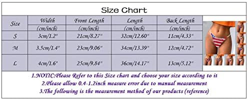Calcinha sexy para mulheres safadas safadas EUA 4 de julho de tira