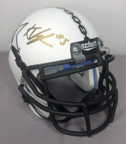 Ke'Shawn Vaughn assinou o Mini Capacete de Futebol Vanderbilt Commodores com JSA CoA - Mini capacetes da faculdade autografados