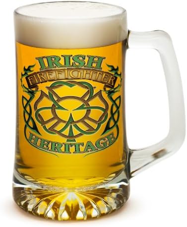 Erazor bits canecas de cerveja grandes 25 onças com alças Irish Heritage 25oz de cerveja de bombeiro com copos de cerveja