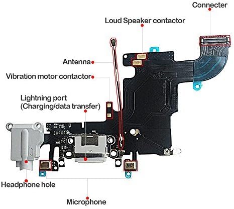 JONCASE OEM CHARGA PORTA CONECTOR DO CONECTOR Flex W/Microfone + fone de ouvido Jiga de áudio Porta de fita de fita Parte