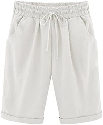 shorts de linho casual feminino lcepcy