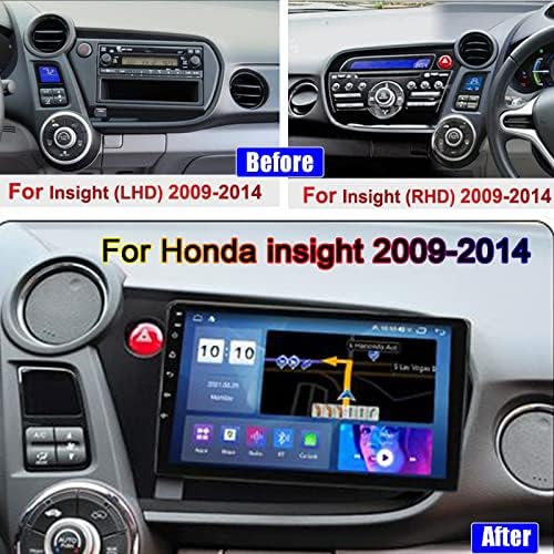 Navação de carro Estéreo Android 11 DVD DVD Player GPS Cabeça Navi FM RDS Radio Multimídia Wi-Fi para Honda Insight 2009-2014 Controle de direção de volante Suppo