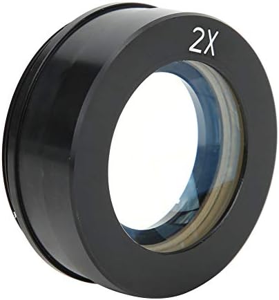 Instalação fácil lente de montagem de zoom preto C, peças de microscópio, lente de zoom de câmera de metal / vidro durável, para microscópios XDC microscópios XDS