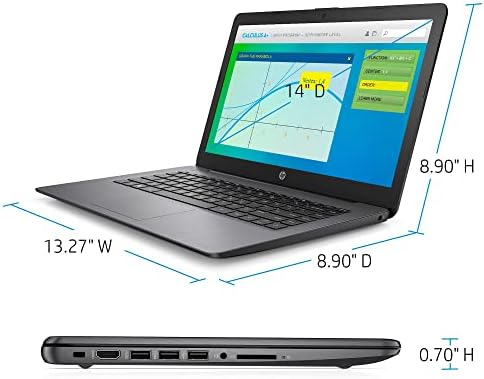 Stream HP Display HD 14 polegadas, processador Intel Celeron Dual-Core, Memória DDR4 de 8 GB, armazenamento de 128 GB, Wi-Fi,
