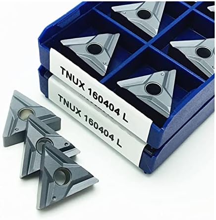 Corte de moagem de carboneto 10 peças de ferramentas de peças de torno TNUX160404L NN LT10 Inserções de carboneto, ferramentas de torneamento externo, ferramentas de metal, ferramentas de torno TNUX160404L LT10