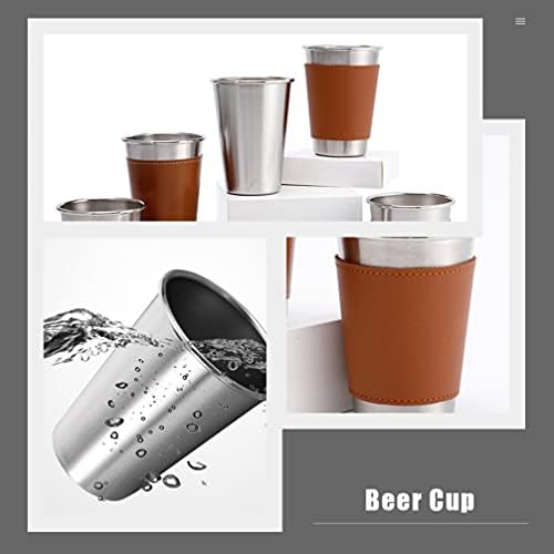 Copas de café expresso de cabilock 2pcs aço inoxidável Tumblers de cerveja Cupa de água Copas de água inquebrável