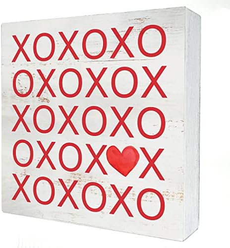 Romântico Dia dos Namorados Caixa de madeira SIGN Decoração de casa Romântica amor de madeira Placa Block Block para parede