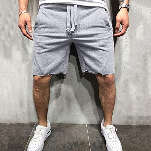 Ozmmyan shorts de ginástica para homens de verão esportes casuais corgging de cintura elástica calça calça calças calças