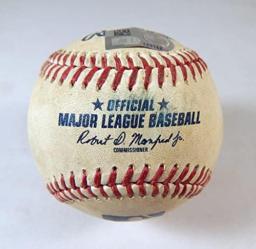 2022 Texas Rangers Miami Marlins Game usou beisebol branco Otto Lewin Diaz Fo - Game usado Baseballs