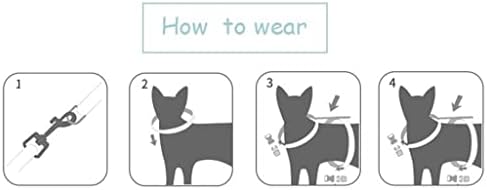 Colete genérico de cachorro e gato com tração de caminhada corda de gola ajustável algodão macio, adequado para cães