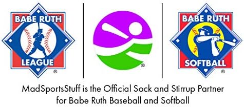 MadsportsStuff Softball Logo Athletic Crew Socks