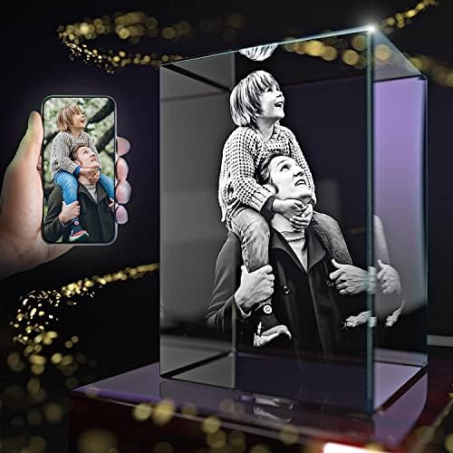 Dr. Tough 3D Crystal Photo Presentes de aniversário para mulheres, foto 3D Crystal Personalized Mothers Day Gifts com sua foto,