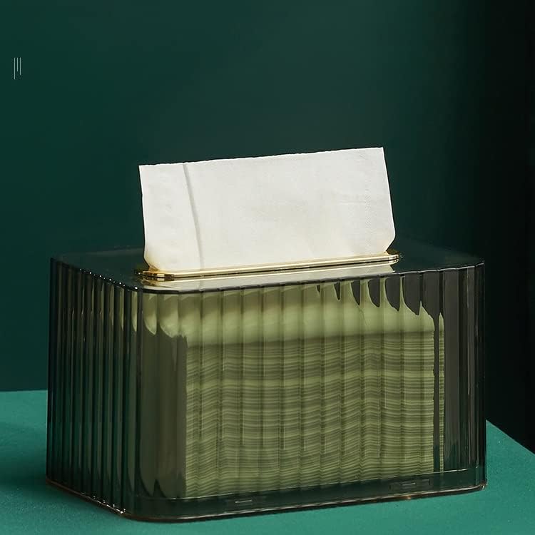 N/A Caixa de lenço doméstico da caixa de lenços de trabalho transparente da caixa de trabalho desenho de papel