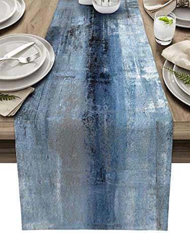 ArtsHowing Abstract Art Table Runner, decoração de mesa lavável para festa de casamento de feriado de cozinha em casa, fácil