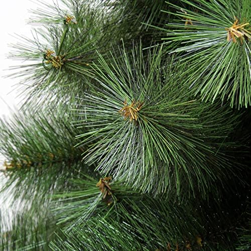 Dulplay 6,8 pés PVC agulhas de neve árvore de Natal artificial, com árvores decoradas com Stand Metal Stand, para decoração de férias