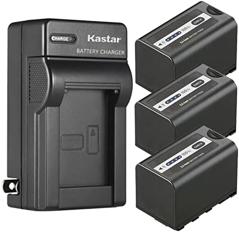 KASTAR 1-PACO VW-VBR59 BATERIA E CAIXO DE PAREDE CA SUBSTITUIÇÃO PARA PANASONIC AG-VBR59, AG-VBR89, AG-VBR118G Bateria, Câmera de câmera de câmera de câmera móvel Panasonic HC-X2 4K, Panasonic HC-X20 4K 4K