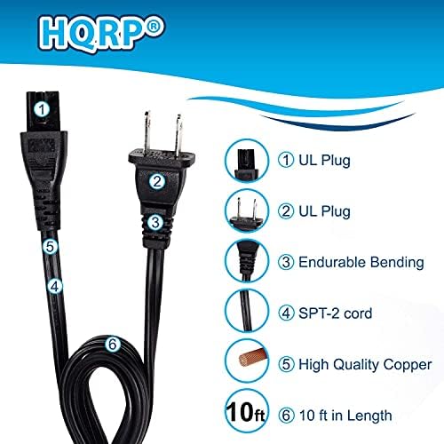 HQRP CA POWER COMPATÍVEL COM PANASONIC TC-50A400U TC-50AS530U TC-50AS530UE TC-50ASS630U TC-50ASS650UE TC-50ASU534