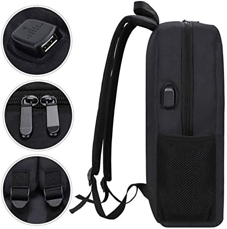 American Bulldogs Laptop Backpack Travel Business Back Pack com USB Charging Port Slim Daypack Saco de ombro de computador para