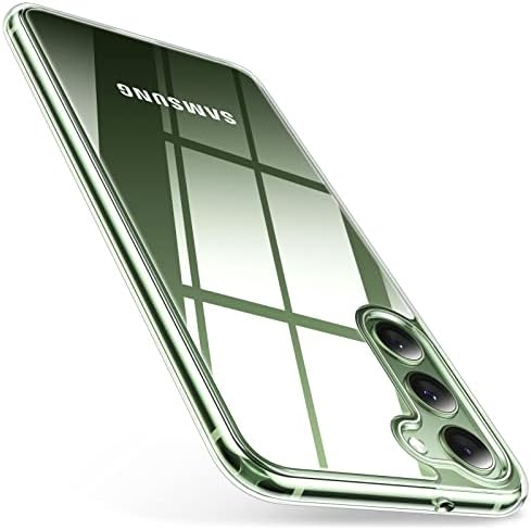 Torras Diamond Clear projetado para a caixa Samsung Galaxy S23 [Never Yellowing] [Anti-Drop de Grau Militar], PC rígido e capa