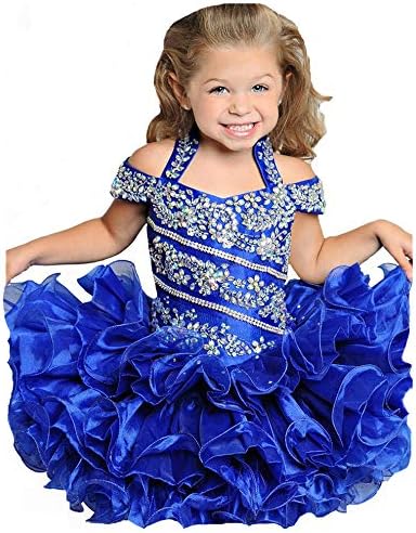 Junguan Baby Girls Off the ombro Cupcake Dress Dress Short Giltz National for Infant Birthday Party Tutu Vestres St005