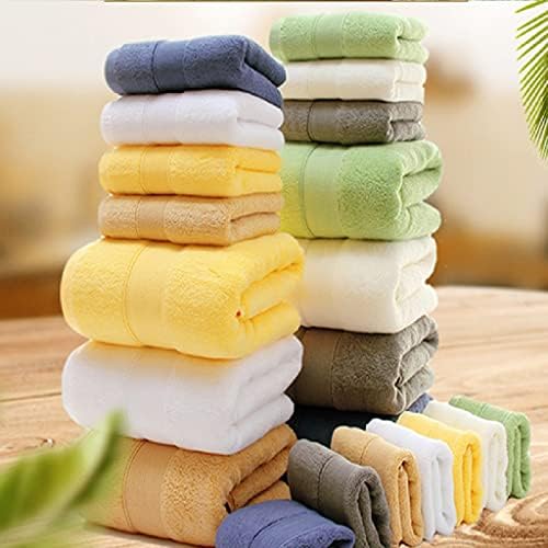 Yllwh 3 pedaços toalhas de banho toalhas de algodão grossa