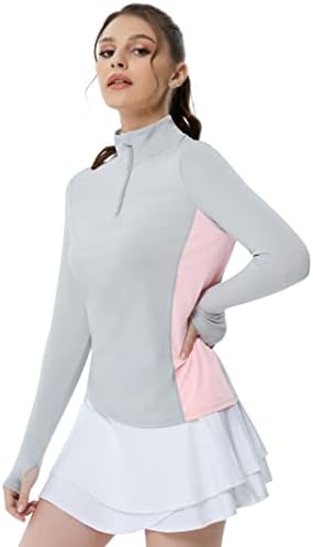 Jaqueta de faixa feminina de Kojooin Full Zip Running Slim Fit Athletic Jackets Yoga Sportwear Manga longa com orifícios de polegar