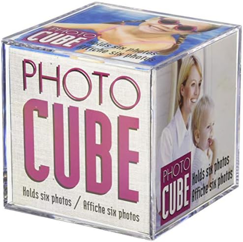 Lucite Desktop Cube Photo Frame para 6 fotos - 3.5x3.5