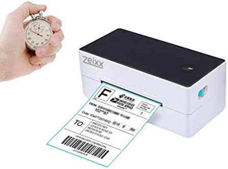 Impressora de etiqueta térmica Zeixx ZX300-impressora de etiqueta 300dpi-impressora térmica direta-impressão de alta velocidade-usada