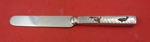 Antigo martelado e aplicado por Gorham Sterling Silver Silvert Knife Hhas 7 1/4