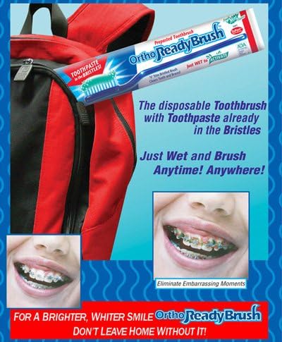 Escovas de dentes de dentes de dentes de dentes de menta preparadas e preparadas - 144/bx
