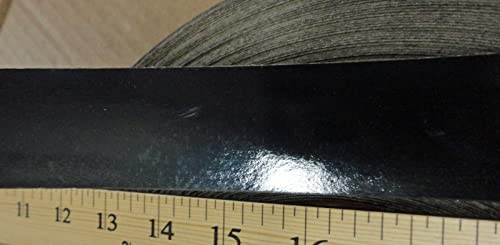 Banda de borda de poliéster de alto brilho preto 9/16 x 120 sem rolo não adesivo não adesivo